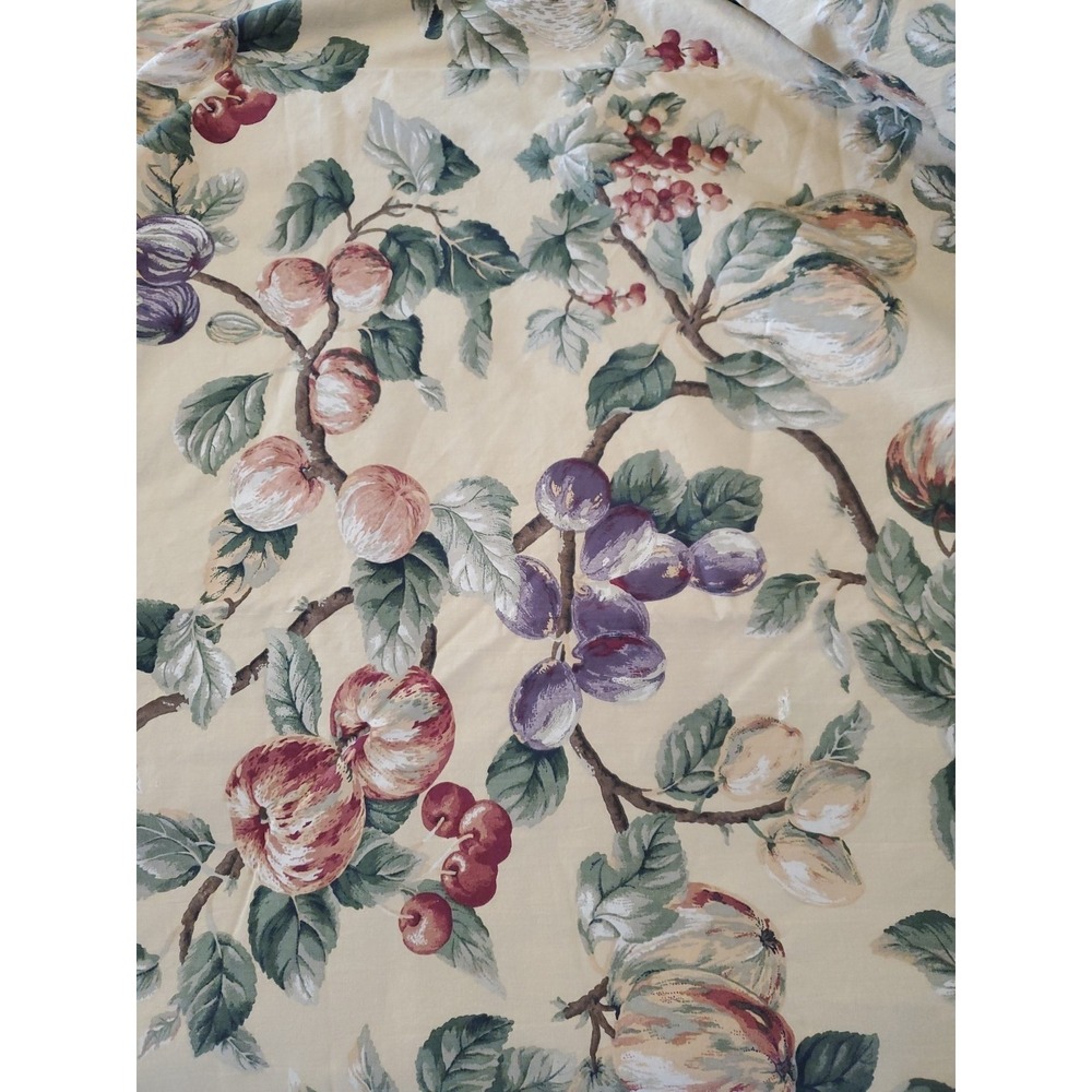 P Kaufmann Fabric Apple Cherries Summer Orchard Tree Fruit 50x176 Approx Remnant